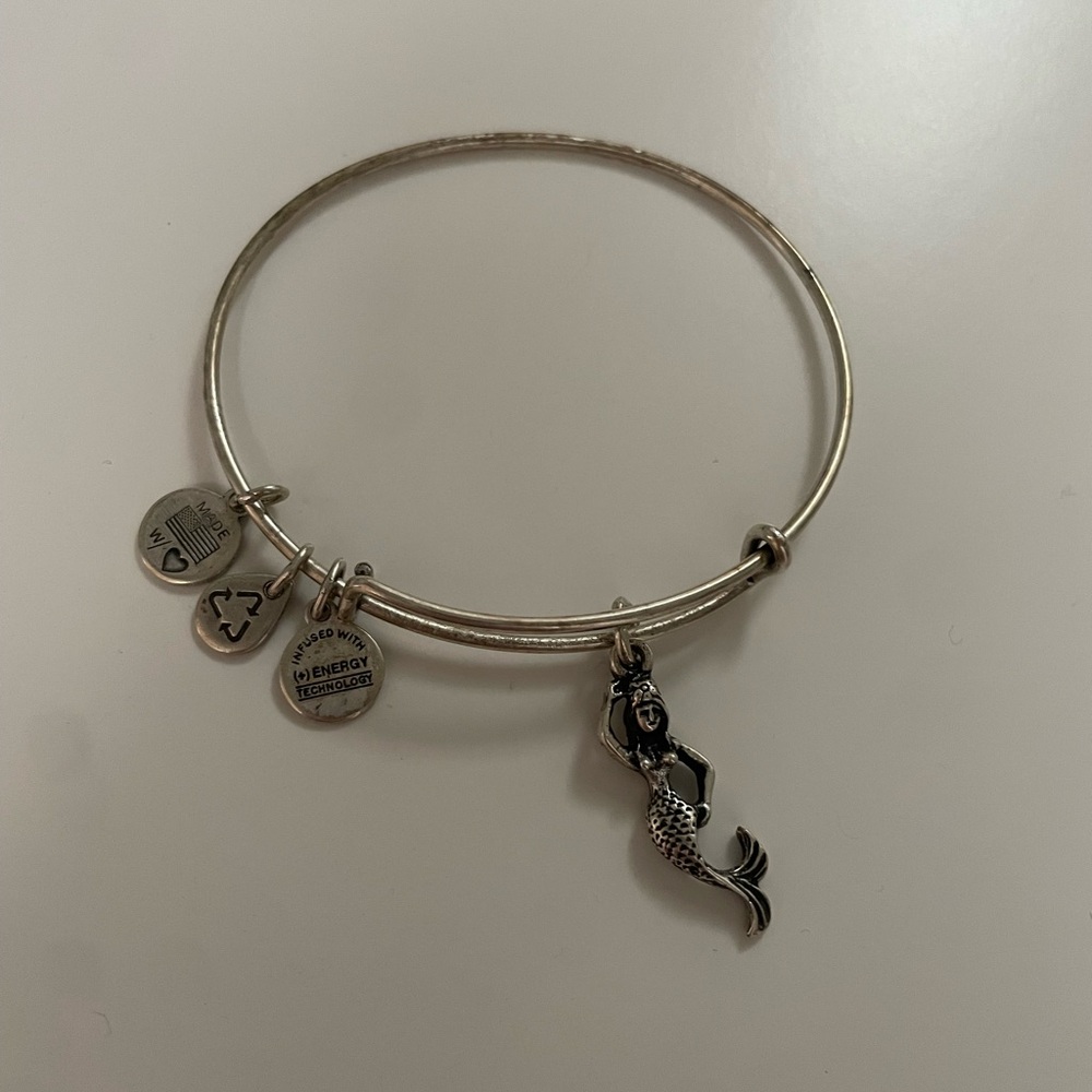 Vintage Silver Alex and Ani Mermaid Bracelet